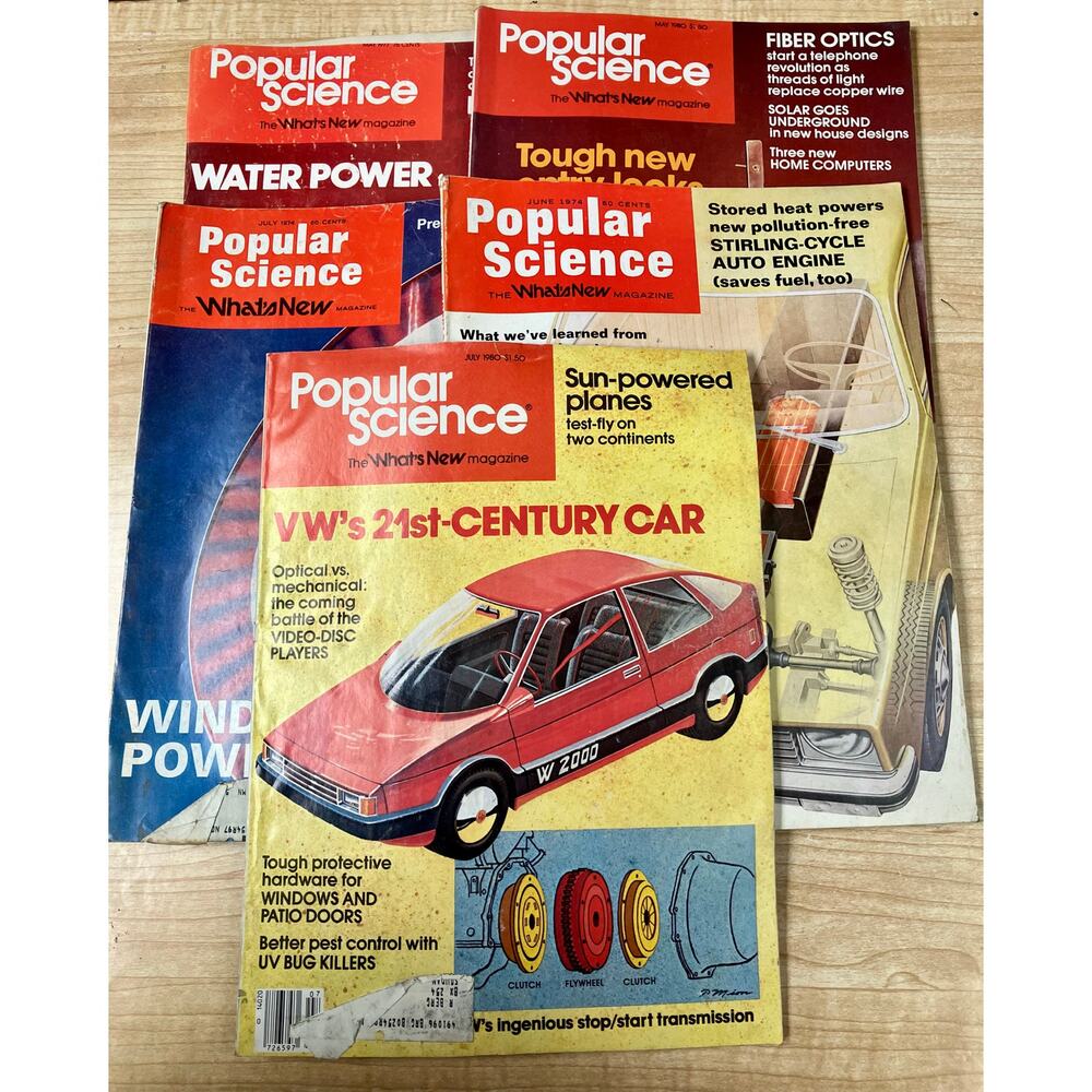 Popular Science Magazine Bundle of 5.